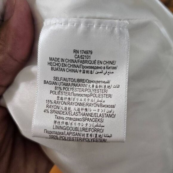 BCBGMAXAZRIA Off White Layered Open Blazer Jacket Size Small - Picture 8 of 8